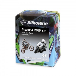 Silkolene Super 4 Semi Synthetic 20W/50 Engine Oil - 4 Litres